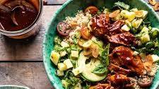 Weeknight Saucy Pineapple BBQ Chicken Bowls