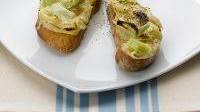 Welsh leek & goats' cheese rarebit