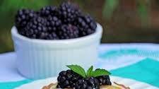 Whipped Ricotta Cheese Tart with Honey and Fresh Blackberries