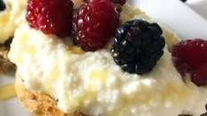 Whipped Ricotta Toast With Berries & Honey