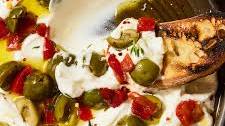 Whipped Ricotta With Olives & Roasted Red Peppers