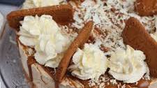 White Chocolate Biscoff Swirl Cheesecake!