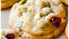 White Chocolate Cranberry Pistachio Cookies