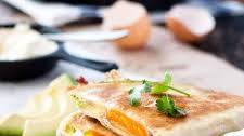 Whole Egg, Bacon and Avocado Quesadilla