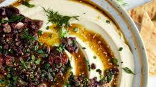 Za'atar Hummus with Olive Tapenade Recipe