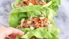 Zesty Tuna Lettuce Wraps