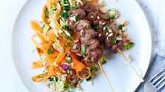 Zingy teriyaki beef skewers