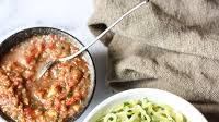 Zoodles With Raw Tomato Basil Sauce
