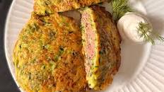Zucchini Fritters with Meat Filling