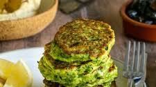 Zucchini, Pea and Ricotta Fritter