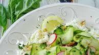 Zucchini Ribbon Salad with Whipped Ricotta