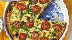 Zucchini, tomato and ricotta bake