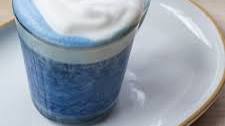 blue matcha latte