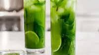matcha mint iced tea