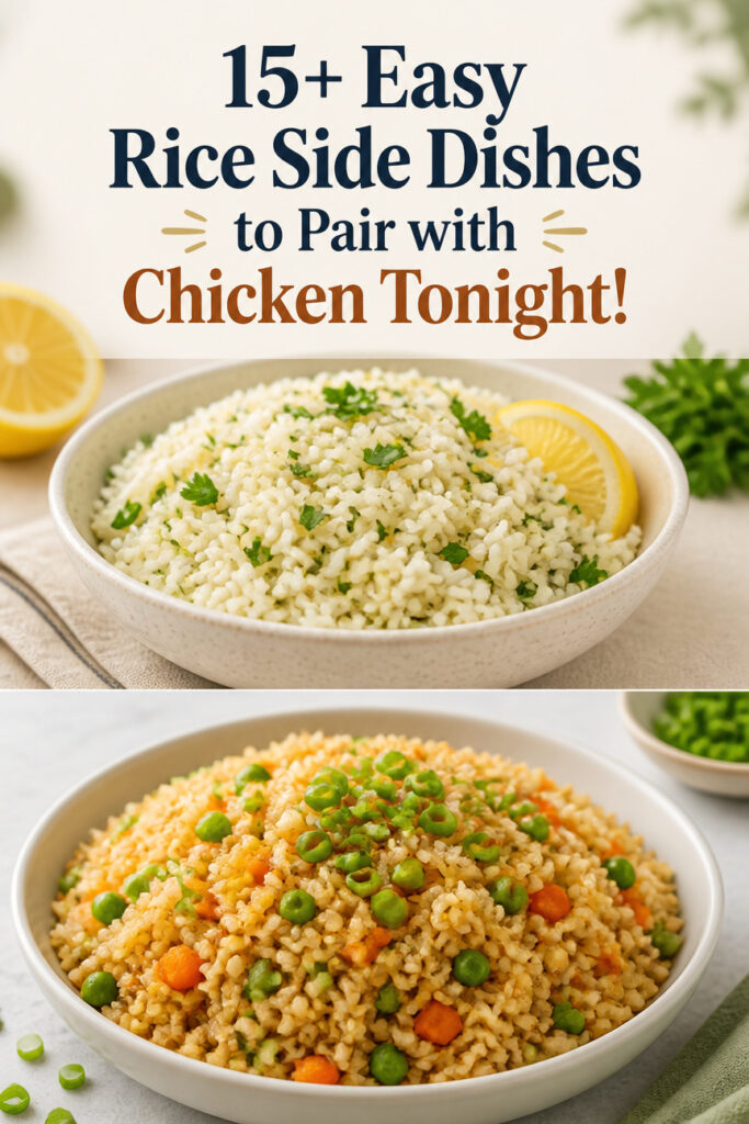 Entry Rice Dish 15+ Easy Rice Side Dishes to Pair with Chicken Tonight! – foodeau.com