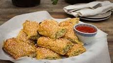 spicy Thai chicken rolls