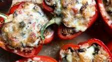 stuffed peppers with quinoa & spinach