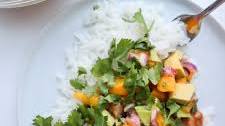 teriyaki TOFU WITH MANGO SALSA