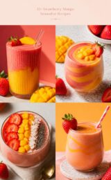 12+ Healthy Strawberry Mango Smoothie Recipes You’ll Love! strawberry-mango-smoothie-ccccc-62848