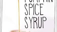 4 Ingredient Pumpkin Spice Syrup