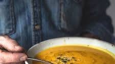 5-Ingredient Pumpkin Lentil Soup with Ginger