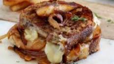 Apple and French Onion Grilled Cheese