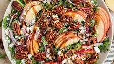 Apple Arugula Salad With Maple Pecans