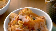 Apple Bread Pudding with Caramel Sauce