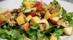 Apple & Cheddar Green Salad with Balsamic Vinaigrette