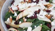 Apple Cranberry Spinach Salad