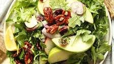 Apple Pecan Arugula Salad