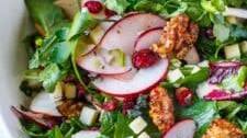 Apple Salad with White Cheddar and Walnuts