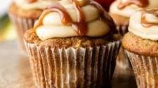 Apple Spice Cupcakes with Salted Caramel Frosting