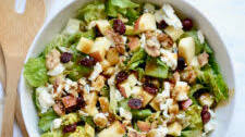 Apple, Walnut, and Blue Cheese Salad with Balsamic Vinaigrette