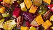 Autumn Roasted Vegetables with Apples and Pecans
