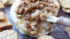 Baked Brie with Maple Glazed Walnuts