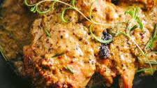 Baked Maple Mustard Chicken Thighs