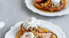 Baked Maple Pecan Pears