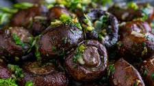 Baked Mushrooms in Garlic Butter Sauce