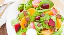 Beet and Orange Spinach Salad