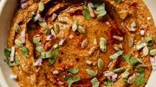 Black Bean Dip with Roasted Squash, Garlic, Pumpkin Seeds & Chipotles