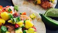 Blackened Salmon Tacos with Chunky Mango Avocado Salsa