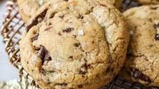 Brown Butter Bourbon Chocolate Chip Cookies
