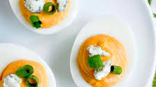 Buffalo Ranch Deviled Eggs