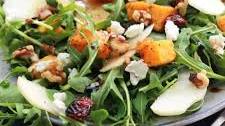 Butternut Apple Arugula Salad with Balsamic Dressing