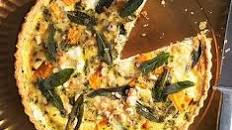 Butternut, sage & hazelnut quiche