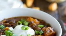 Butternut Squash Chili with Beef