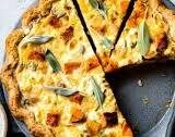 Butternut Squash Quiche with Goat Cheese & Leeks