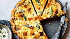 Butternut Squash Quiche with Goat Cheese & Leeks
