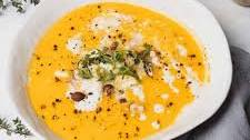 Butternut Squash Soup with Apple and Coconut Milk